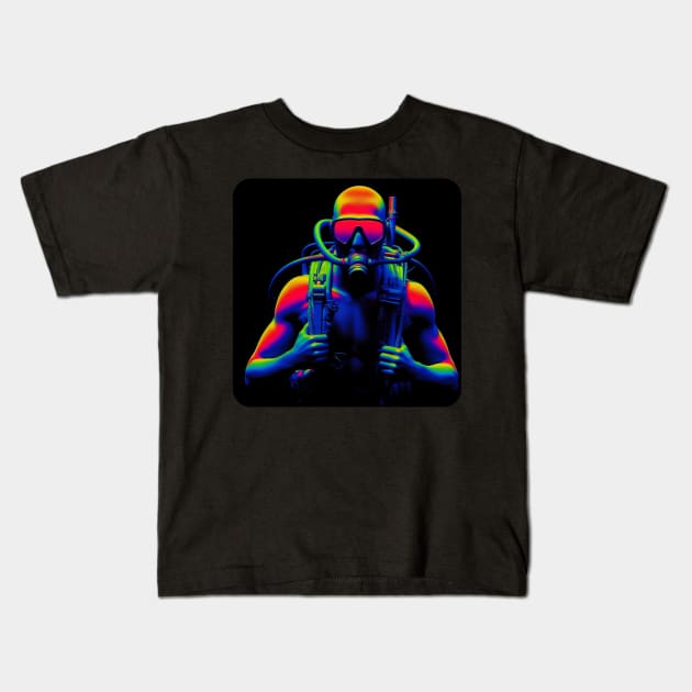 Thermal Image - Sport #39 Kids T-Shirt by The Black Panther